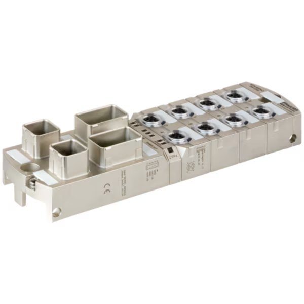 MVK+ MPNIO DI8 DO8 IRT-Switch, MVK ProfiNet, metal, RJ45, Energy via 5-pol., LLDP, MRP, Murr Elektronik, Mfr#: 55529